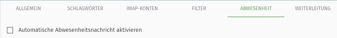 SOGo Abwesenheit