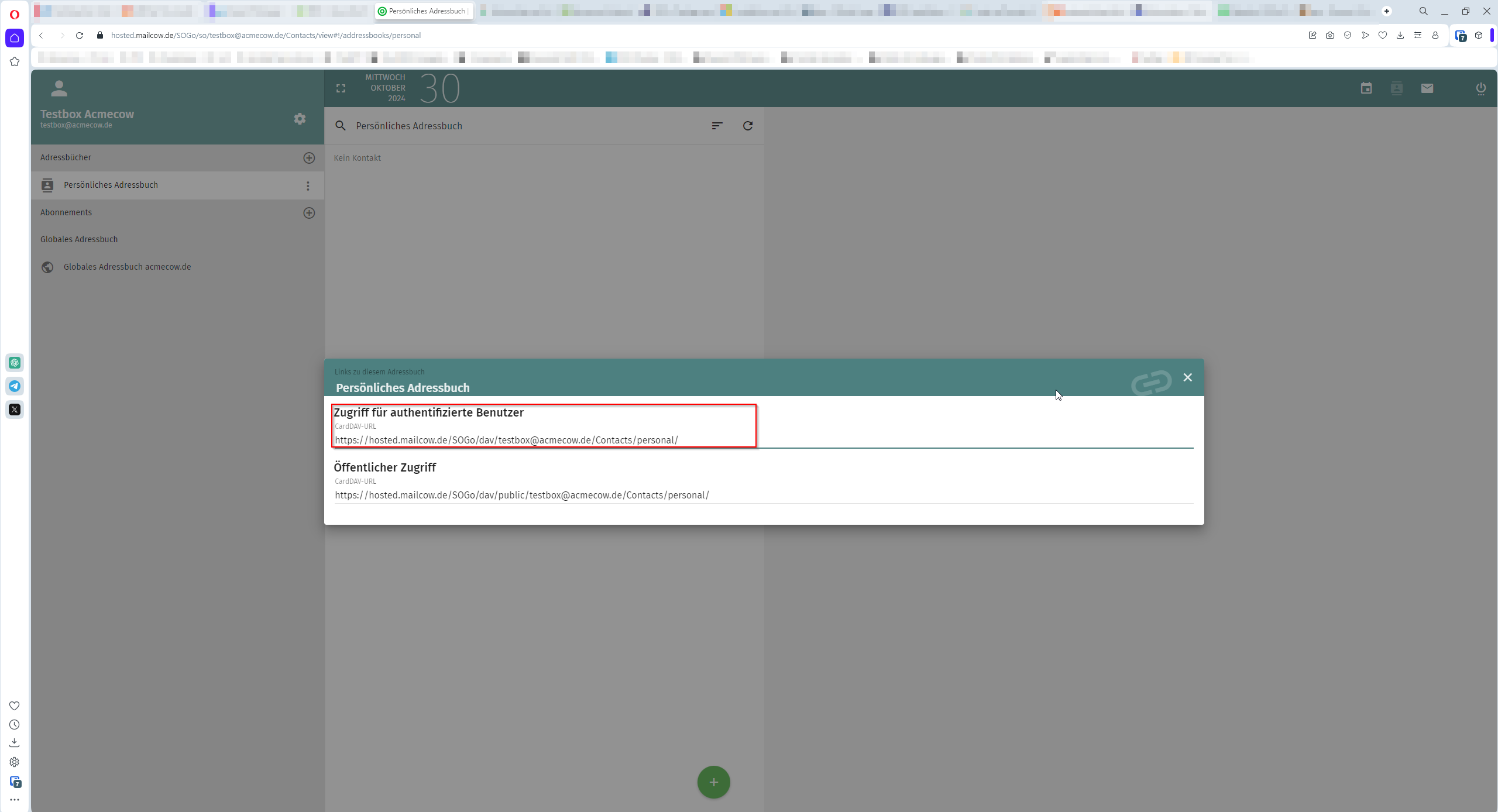 Thunderbird Kalender hinzufügen Assistent. Auswahl liegt auf "Im Netzwerk"